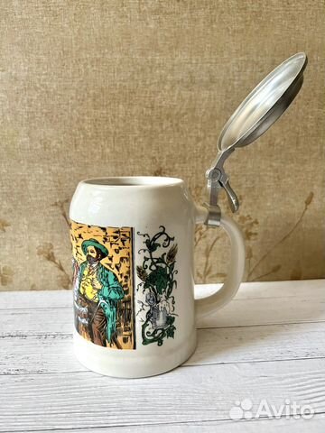 Кружка пивная Германия с крышкой