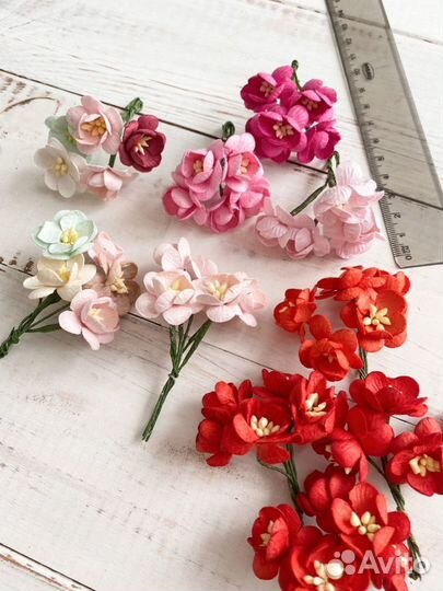 Цветы для скрапбукинга