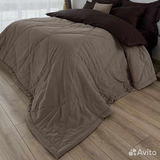 Покрывало Богема кофе на кровать