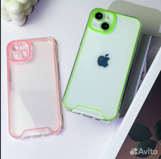 Чехлы неоновые для iPhone