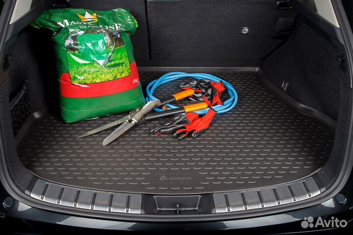 Коврик в багажник lexus LX 470 1998-2007, ун., длин. (полиуретан, серый) / Лексус лх