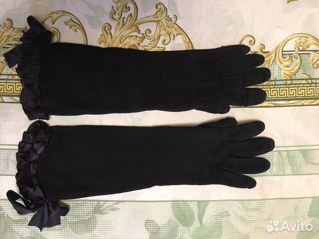 Перчатки женские замшевые