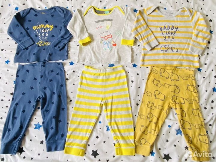 Слипы Next 6-9 Пижамы Mothercare 9 -12 месяцев