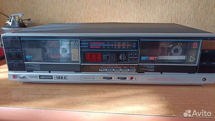 Дека Вега-122с 2х кассетная