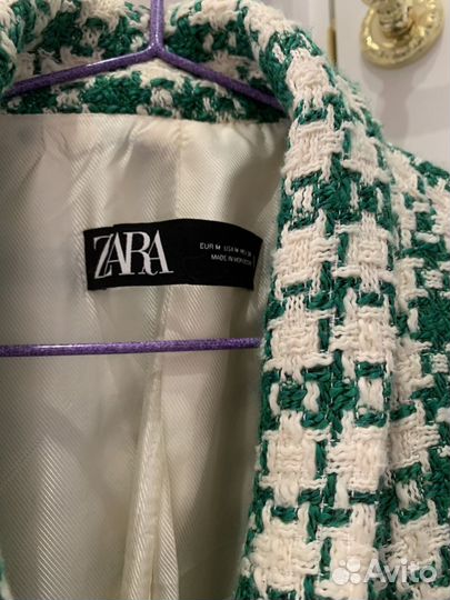 Твидовый пиджак zara