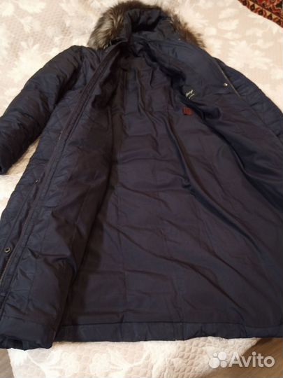 Пуховик зимний длинный женский б/у