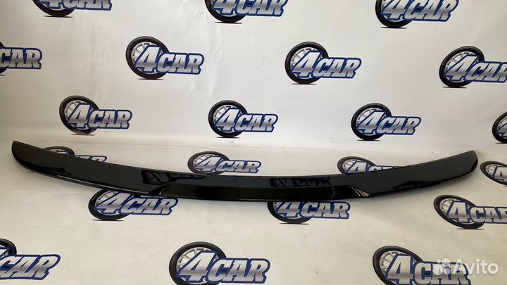 Спойлер для Хендай Солярис 17+ черный глянец