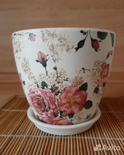 Набор керамических горшков для цветов