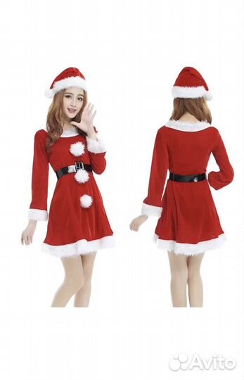 Новогодний костюм Снегурочка Санта