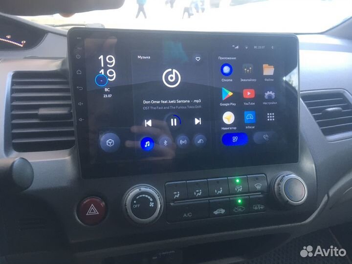 Магнитола Teyes XI для Honda Civic 4d