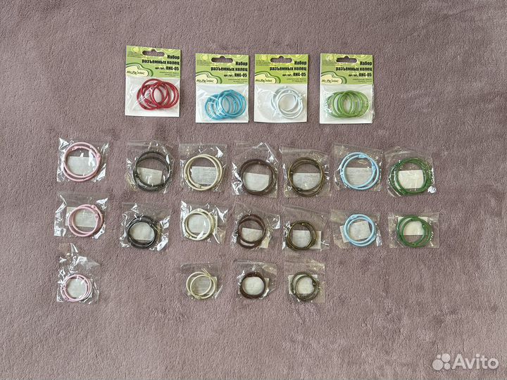 Наборы разъемных колец для тетрадей и блокнотов