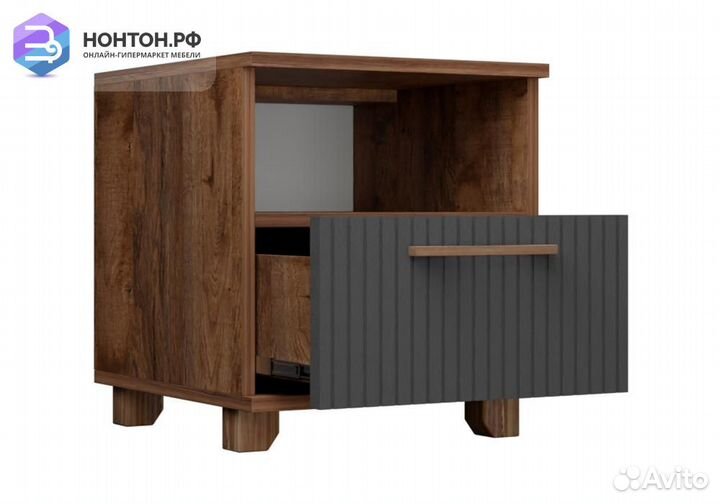 Тумба прикроватная с ящиком Копенгаген дуб самдал