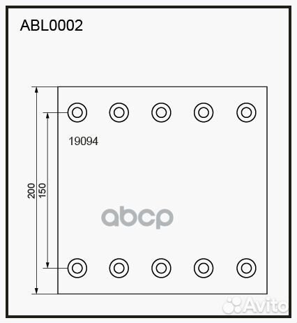 Накладки тормозные,комплект STD / WVA (19094) H