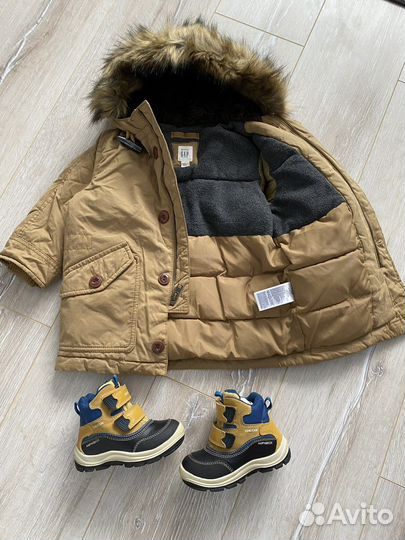 Куртка Gap 95, ботинки Geox 23