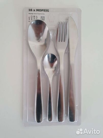 Набор столовых приборов икеа Мопсиг