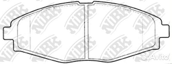 PN0390-nibk колодки дисковые передние Daewoo L