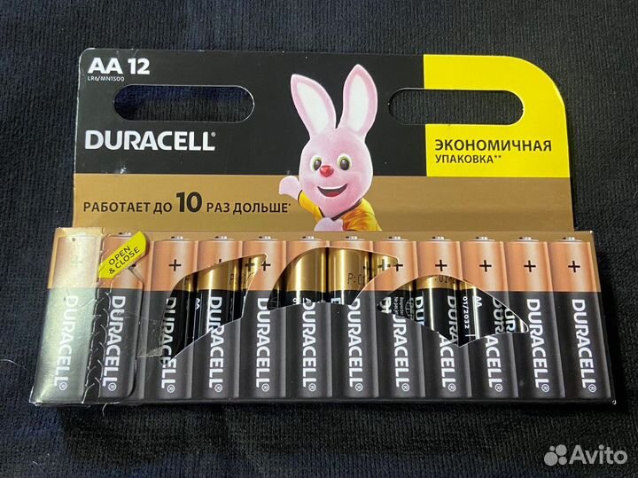 Батарейки Duracell (Пальчиковые) 12 шт в упаковке