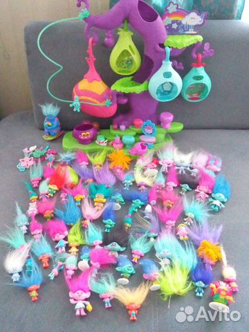 Коллекция троллей и домик trollls