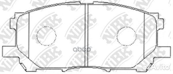 Колодки тормозные дисковые перед PN1497 NiBK