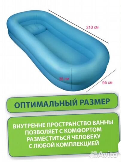 Надувная ванна для лежачих больных