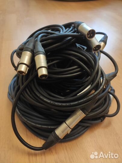 Балансный кабель XLR f - XLR m Neutrik (оригинал)