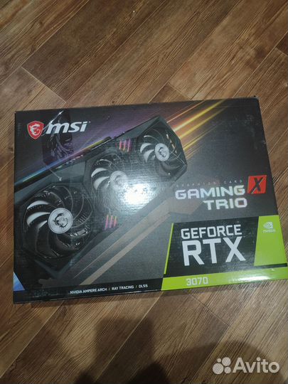 Видеокарта RTX 3070 MSI Gaming X