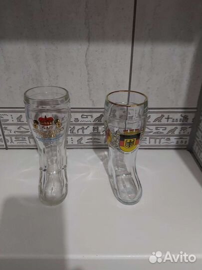 Коллекционный пивной стакан сапог (Германия)