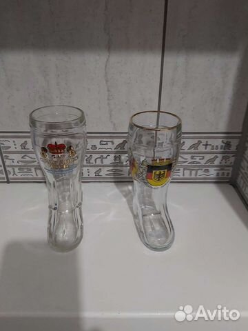 Коллекционный пивной стакан сапог (Германия)