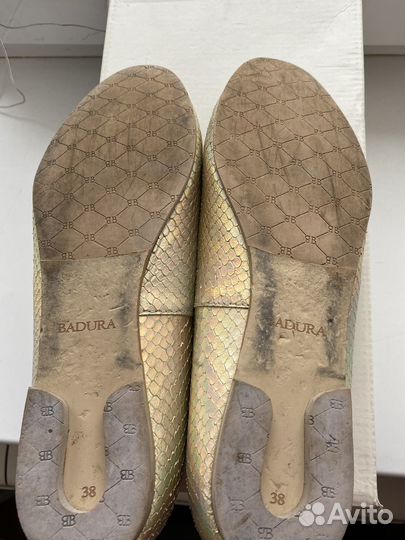 Балетки натуральная кожа