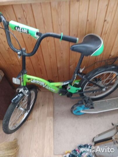 Детский велосипед и самокат