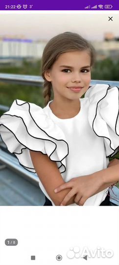 Блузка на девочку 128