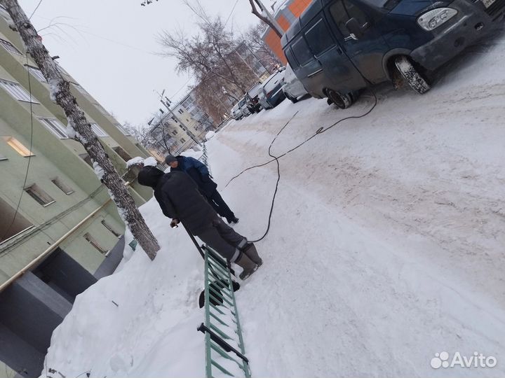 Устранение засоров Прочистка канализации