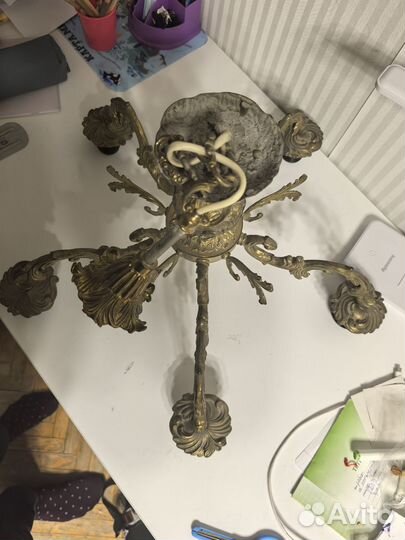 Бронзовая люстра СССР