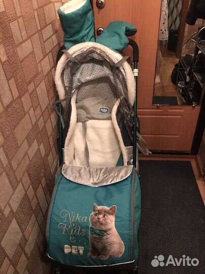 Санки коляска ника kids