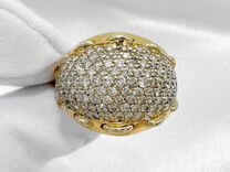 Золотое кольцо с бриллиантами 750 проба 10.34 гр