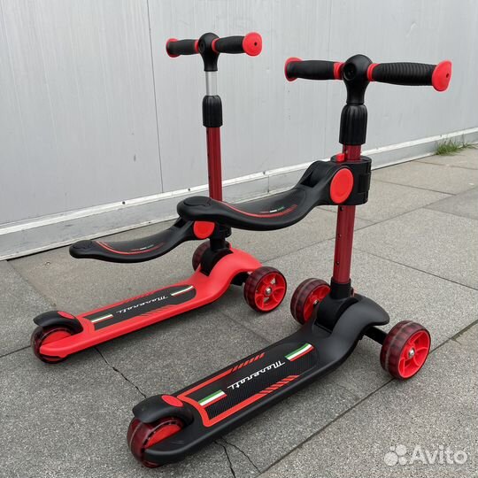 Самокат детский со светящимися колесами