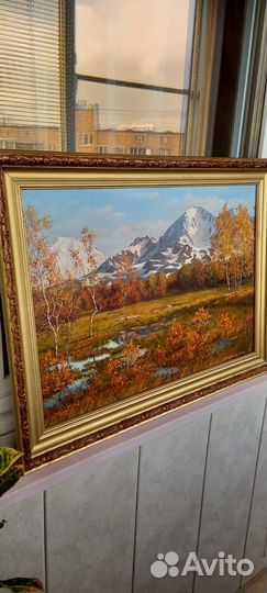 Картина маслом на холсте, Камчатская осень