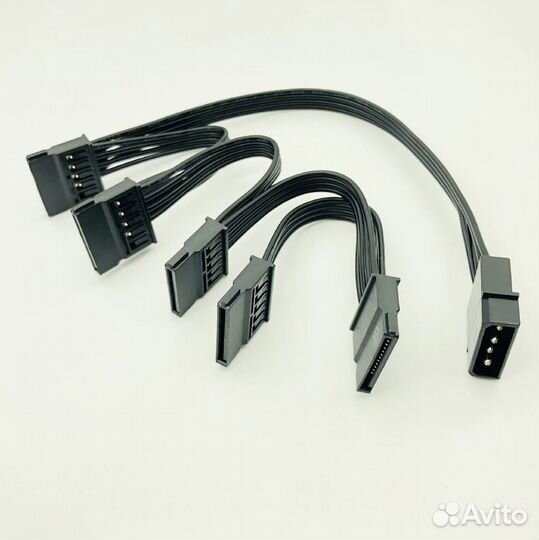 Новый Кабель разветвитель питания Molex на SATA x5