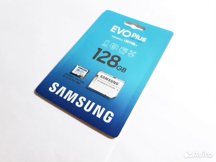 Карта памяти Samsung EVO 128GB micro-SD скоростная