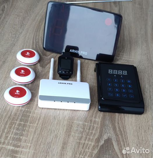 Кнопка вызова персонала, часы, табло, пуль, репите