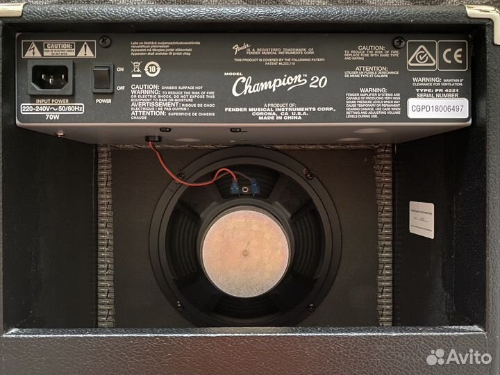 Комбоусилитель (комбик) Fender Champion 20