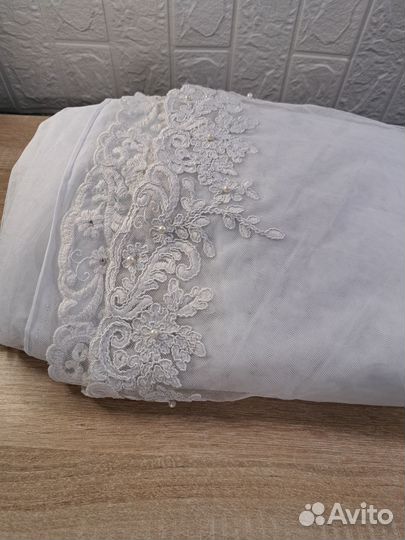 Тюль сетка с вышивкой