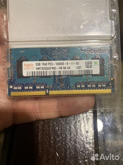 Оперативная память DDR3 2 gb для ноутбука