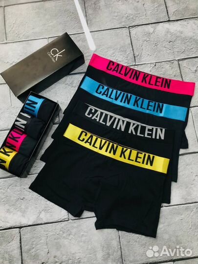 Трусы мужские боксеры calvin klein хлопок арт.242