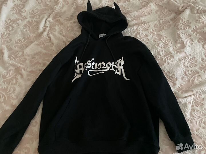 Худи с рогами у2k