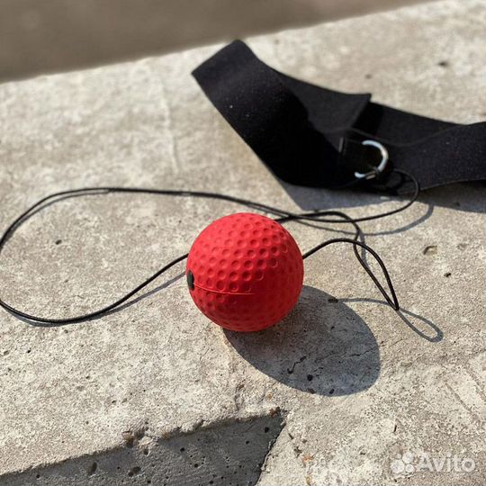 Мяч для бокса (2 шт) красный + желтый