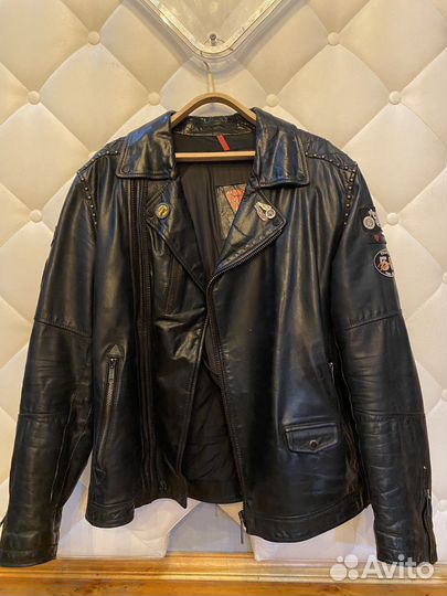 Кожаная мотокуртка косуха оригинал 52-54