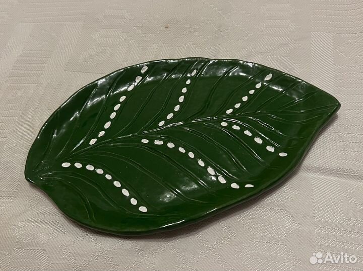 Тарелочка для украшений из глины