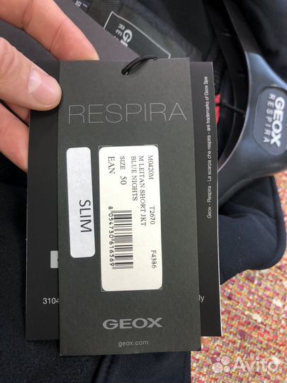 Куртка Geox Respira Leitan Jkt 50 Размер Оригинал