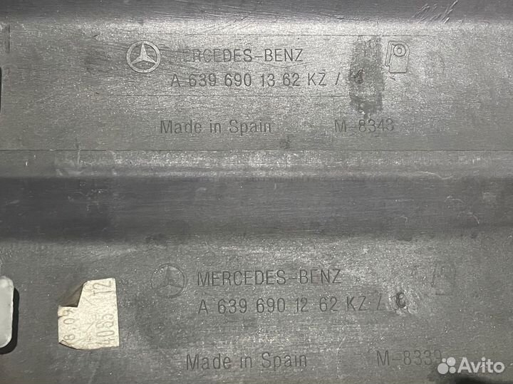 Накладки молдинги на дверь для Мерседес w639